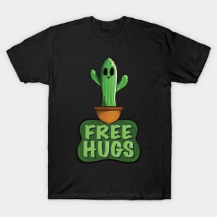 Cactus Hugs: Spread Positivity with Free Hugs (Free Hugs Variant) T-Shirt